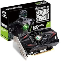 MAXSUN Geforce GTX 1050 Ti 4GB GDDR5 128 bitu videospēļu grafikas kartes GPU Mini ITX spēļu personālajam datoram, DisplayPort, HDMI, DVI-D, viena ventilatora dzesēšanas sistēma