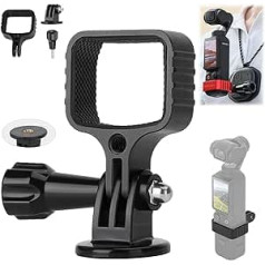 Honbobo Osmo Pocket 3 adaptera stiprinājums saderīgs ar DJI Osmo Pocket 3 adaptera turētāja pagarinājuma adaptera turētājs, kas saderīgs ar DJI Pocket 3 piederumiem