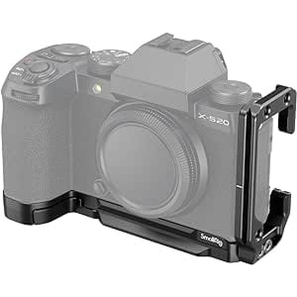 SMALLRIG L veida kronšteins kamerai FUJIFILM X-S20, L veida kronšteina montāžas plāksne, pamatplāksne un sānu plāksne Arca-Swiss tipam, ātrai horizontāla un vertikāla ieraksta maiņai - 4231