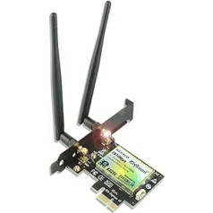 ZYT 3000 Mbps PCIe WiFi karte ar Bluetooth 5.1 galddatoram | Intel WiFi 6 AX200 | 5G 2,4 G WiFi Bluetooth-Karte ar 160 MHz, OFDMA, MU-MIMO | unterstützt Windows 10/11