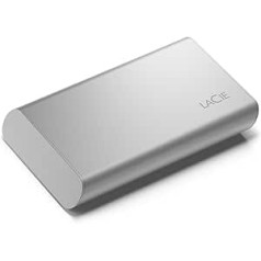 LaCie pārnēsājamais SSD, ārējais SSD 1TB, 2,5 collas, PC un Mac, iPhone 15 Pro saderīgs, iekļauts 3 gadu glābšanas dienests, modeļa Nr.: STKS1000400