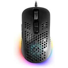 Defender Shepard GM-620L Wired Gaming Mouse for PC/Mac with 14 Modes RGB Lighting, Ergonomic Mouse with 5 Programmable Buttons, 6 DPI Settings, DPI Switch, Black