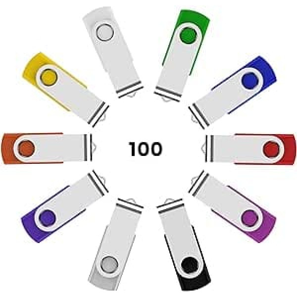 KOOTION Pack of 100 USB sticks