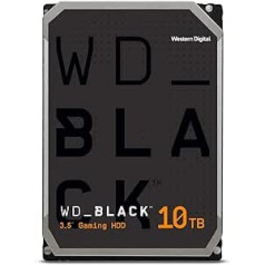 WD_BLACK High Performance Storage 10 TB (HDD, Internal Gaming Hard Drive, 7,200 rpm, SATA 6 Gbit/s, 256 MB Cache, 3.5 Inches, Gaming HDD) Black
