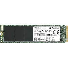 Transcend 256GB PCIe™ Gen3 x4 M.2 SSD 2280 für High-End-Anwendungen (spēļu, digitālā audio un videoproduktionen utt.); schnelle Übertragung (bis zu 1,700 / 1,400 MB/s) TS256GMTE110S