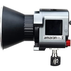 Amaran 60x S - LED Continuous Light for Photographers, Studio - Monolight Point Source, Two-Tone Video Light 65W 2700-6500K, Supports Battery Operation, App Control, Bluetooth 5.0 Mesh, Bowens Holder
