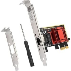 GINTOOYUN 2.5G PCIE Gigabit LAN karte 2500/1000/100Mbps Sarkana PCI Express X1 tīkla kontrollera karte ar Diskless PXE Boot RJ45 LAN adaptera pārveidotāju galddatoru saimniekiem