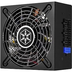 SilverStone Technology SST-SX500-LG v2.1 UK - SFX Series, 500W 80 Plus Gold Whisper Quiet PC Power Supply with 120mm Fan, 100% Modular