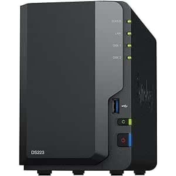 Synology 2-Bay NAS DS223 (bezdiska)