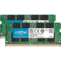 Izšķirošais CT2K4G4SFS824A 8 GB (4 GB x 2) atmiņas komplekts (DDR4, 2400 M/s, PC4-19200, viena ranga x8, SODIMM, 260 pinu)