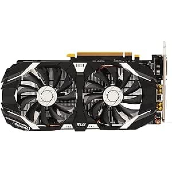 GTX 1060 Graphics Card, Computer Graphics Card 6 GB GDDR5 192 Bit with Two Fans 4K HDR Technology 8008 MHz GTX1060 Gaming Graphics Card with HDMI DVI DP Display Interface (6 GB)