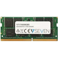 V7 V7170008GBS Piezīmjdators DDR4 SO-DIMM Arbeitsspeicher 8GB (2133MHZ, CL15, PC4-17000, 260 kontaktu, 1,2 volti)