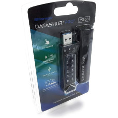 iStorage datAshur PRO2 256 GB Secure Flash Drive FIPS 140-2 Level 3 Certified Password Protected Dust/Water Resistant