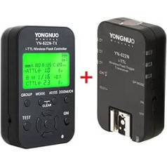 Yongnuo YN622N-KIT i-TTL Wireless Flash Trigger with LED Display for Nikon Cameras Kit Includes YN622N-TX Controller and Transceiver YN622N and WINGONEER Flash Diffuser