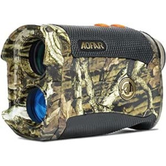 AOFAR HX-1200T Rangefinder Hunting 5-1200 Metres, Angle and Horizontal Distance, Waterproof Camouflage Rangefinder, 6 x 25 mm, Distance and Bow Mode, Free Battery Gift Pack