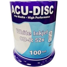 Acu-Disc CDR 52X drukājams saraušanās iepakojums (100 gab.)