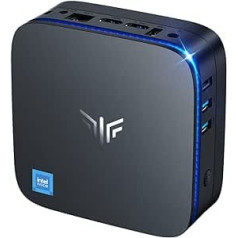 NiPoGi Mini PC 256GB SSD Intel Alder Lake N95 (līdz 3,4 GHz) 8GB DDR4, mikro galddators 2,5 collu SSD/Gigabit Ethernet/WiFi 5/BT4.2/Divi HDMI 4K UHD mazs dators birojam/skolai