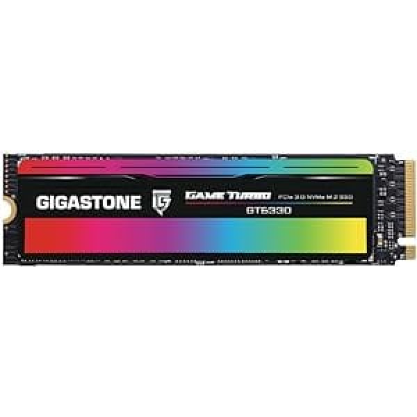 Gigastone SSD 1TB NVMe Gen3 Gaming M.2 2280 PCIe 3.0x4 iekšējais cietvielu disks cietā diska atmiņa PS5 Gamer video rediģēšanas dators klēpjdators IT Pro 3D NAND SLC kešatmiņa 3500 MB/s GT6330