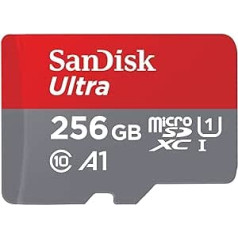 SanDisk Ultra 256GB microSDXC UHS-I Card for Chromebook with SD Adapter (for Smartphones and Tablets, A1, Class 10, U1, Full HD Videos, Up to 150MB/s Read Speed) 10 Year Warranty