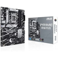 ASUS Prime B760-PLUS Gaming Motherboard Socket Intel LGA 1700 (Intel B760, ATX, DDR5 Memory, PCIe 5.0, 3x PCIe 4.0 M.2, Thunderbolt 4, Aura Sync)