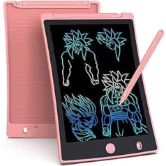 Arolun Colourful Writing Board LCD Children's 8.5 Inch Screen, Electronic Writing Tablet with Brighter Font, Digital Painting Board with Anti-Clearance Function, Great as Gifts (Pink)