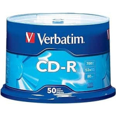 Verbatim Standard 120 mm moyenne-cd-r Jungfrauen RW (CD-R 700 MB 52 x Gehäuse für Pastell)