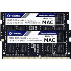 Timetec 32 GB KIT (2 x 16 GB) Savietojams ar Apple DDR4 2666 MHz/2667 MHz, kas paredzēts 2020. gada vidum iMac 20.1/20.2/2019. gada vidum iMac19.1 27 collas ar Retina 5K, Macintosh datoru Late 2013/2013. AC - RAM