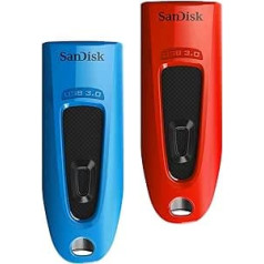 SanDisk Ultra USB 3.0 zibatmiņas disks 64 GB, līdz 130 MB/s — 2 pakotne