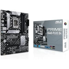 ASUS Prime B660-PLUS D4 Gaming Motherboard Socket Intel LGA 1700 (Intel B660, ATX, DDR4 Memory, PCIe 4.0, 3x M.2, Aura Sync)