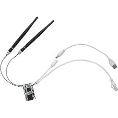 VONETS 2,4 GHz WiFi modulis/mini maršrutētājs/WLAN Ethernet tilts/karstpunkta signāla atkārtotājs/pieeja, USB/līdzstrāva Darbināms ar 2 RJ45 pieslēgvietām DIY, rūpnieciskās tehnoloģijas, PLC, iegultā tīkla ierīce VM300-H