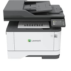 Lexmark MB3442i lāzerprinteris melnbalta daudzfunkcionāla ierīce (printera skenera kopētājs, WLAN, tīkla savienojums, līdz 40 lpp./min, automātiska abpusēja drukāšana, 7,2 cm skārienekrāns) Balts, pelēks