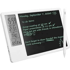 LCD rakstīšanas planšetdators ar pildspalvu, elektroniskais galda kalendārs, LCD rokraksta tāfele, C tipa uzlādējams piezīmju bloks ar digitālo funkciju un trauksmes funkciju skolām, birojiem, mājām