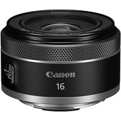 Canon Lens RF 16 mm F2.8 STM īpaši plata leņķa objektīvs EOS R Series Fiksētam fokusa attālumam Kluss STM Autofokusa Motors Augsta gaismas intensitāte 165 g Melns