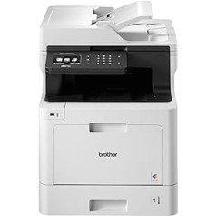 Brother MFC-L8690CDW Professionelles 4-in-1 Farblaser-Multifunktionsgerät (Drucker, Scanner, Kopierer, Fax, 31 Seiten/Min.) weiß/schwarz