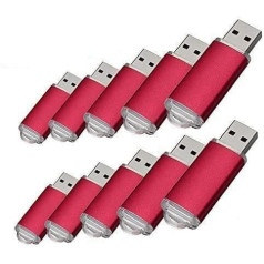 10 PAKC USB zibatmiņas disks USB 2.0 Memory Stick Atmiņas disks Pen Drive 8 GB Sarkans