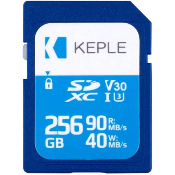 256GB SD Card Class 10 High Speed Memory Card for Canon EOS M50, M100, M10, M5, M6, M3, C100, C300, C500, XC10, XC15 4K, C300 Mark II Camera UHS-1 U3 SDXC 256GB HD Video and Photo