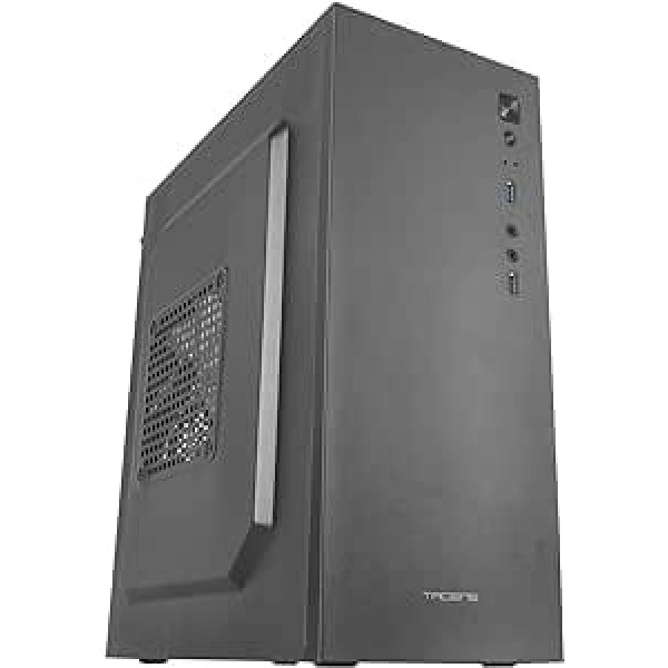 Tacens 2ALUXM, PC Case Mini-Tower Micro-ATX, 12 cm Fan, Ultralight Steel, Black