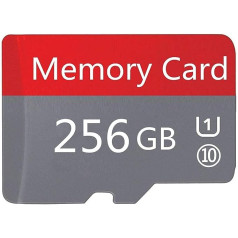 INOGAD Micro SD karte 256 GB liela ātruma 10. klases Micro SDXC karte ar adapteri (256 GB-Ef2)