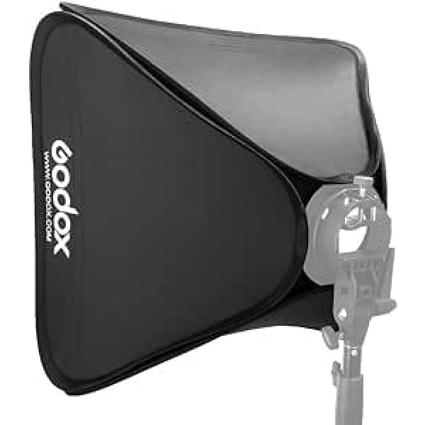 Godox 60x60 cm pārnēsājams salokāms Softbox komplekts kameras fotografēšanas studijai Flash Fit Bowens Elinchrom Mount