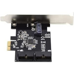 cablecc USB 3.0 priekšējā paneļa galvene 5Gbps 19Pin 20Pin uz PCI-E 1X Express Card VL805 Adapteris galddatora mātesplatei