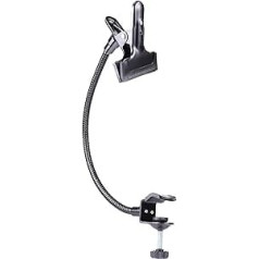 Hersmay 50 cm Aluminium Alloy Flexible Magic Arm Gooseneck Tube with Heavy Duty Clamp and Super Clamp Clamp Clamp for Photo Studio Lighting Light Stand