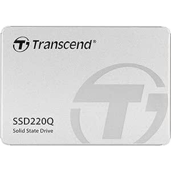 Transcend 1TB SATA III 6Gb/s iekšējais 2,5 collu SSD220Q 2,5 collu TS1TSSD220Q, cietvielu disks