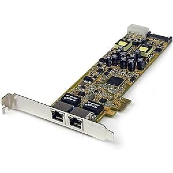 StarTech. com ST2000PEXPSE — divu portu PCI Express Gigabit Ethernet PCIe tīkla kartes adapteris — PoE/PSE