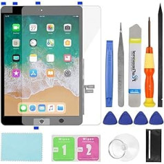 S-Union Screen Replacement Kit with Home Button, Touch Screen Digitizer for iPad 7/8 2019 2020 8th 9th Generation A2197 A2198 A2200 A2270 A2428 A2429 A2430 (Black) )