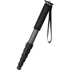 koolehaoda MP286C oglekļa šķiedras monopods, 6 dab., pārnēsājama kompakta kamera, monopods, maksimālā slodze 10 kg