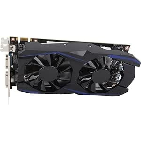 Tangxi GTX550Ti 6 GB spēļu grafikas karte, 192 BIT GDDR5 stabila veiktspēja, dubultā ventilatora ātra dzesēšana, HD multivides izgriezums, VGA DVI izgriezums, Telle dators, grafiskā karte