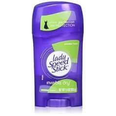 Lady Speed Stick dezodorants 1,4 unces pulveris, svaigs, neredzams sauss no Lady Speed Stick