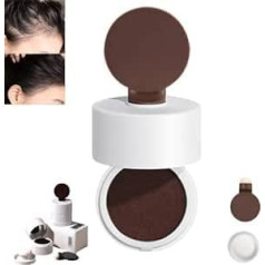 Qklovni Hairline Clay Powder Cream, Magical Hair Shadow Hairline Mud Waterproof Double-Ended Hairline Powder Hair Root Cover Up, Hairline Shading Powder (Red Brown)