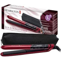 Remington Hair Straightener Silk S9600, keramiskais pārklājums ar zīda proteīniem, sarkans