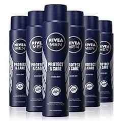 Nivea Men Protect and Care pretsviedru izsmidzināmais dezodorants 150 ml (iepakojumā 6)